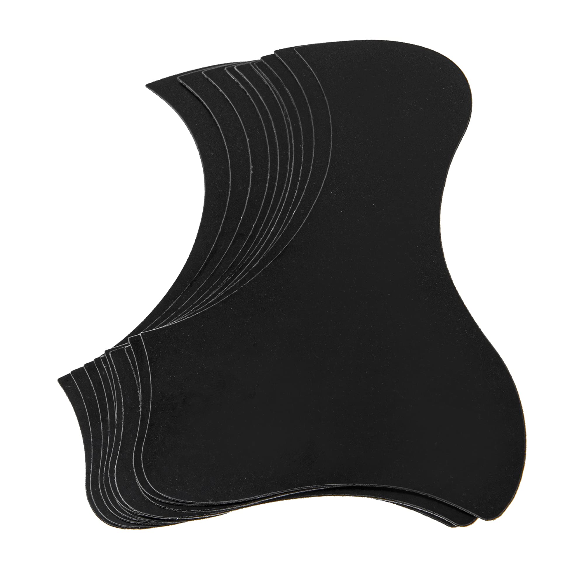 20Pcs Yootones Acoustic Guitar Pickguard Hummingbird-Shaped & Water-Shaped Compatible with Acoustic Guitar (Black)